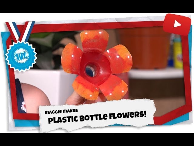 How to Make Plastic Bottle Flowers! | Maggie Makes