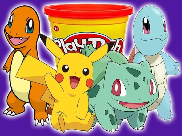 How to Make Play Doh Pokemon????Squirtle????????Charmander????????Bulbasaur????⚡Pikachu⚡ COMPILATION!  | ???? Crafty Kids