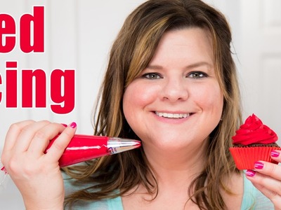 How to Make Red Icing. Red Buttercream Recipe for Cake Decorating: Tutorial from Jenn Johns