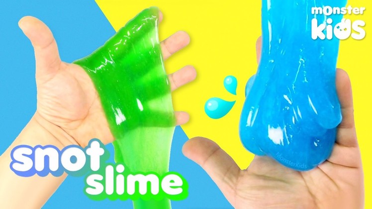 How To Make Snot Jiggly Slime ! Liquid Starch Soft Watery Slime | MonsterKids