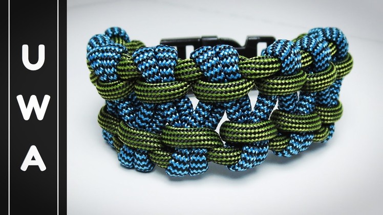 How to make the Switchback Path Bar Paracord Survival Bracelet With Buckle [Tutorial]