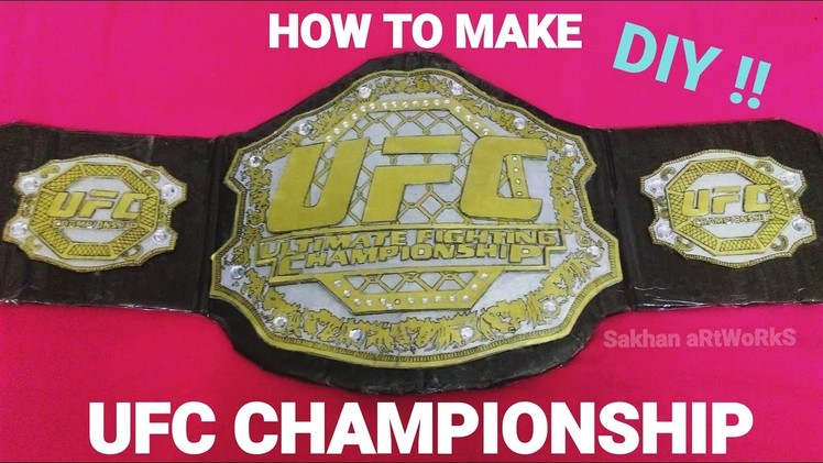 How To Make Ufc Championship belt