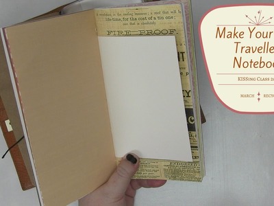 How to Make Your Own Travelers Notebook or A5 Journal from Recycled Materials | KISSing Class #07