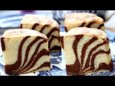 How To Make Zebra Stripes Sponge Cake