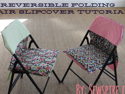 How to Sew A Reversible Folding Chair Slipcover in 15 Minutes