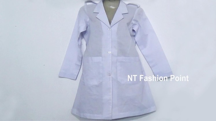 Learning how to make doctors apron cutting & stitching step by step ▶▶ NT Fashion Point