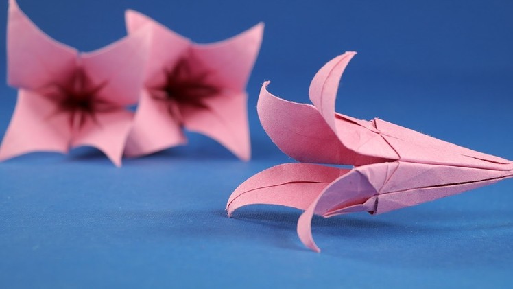Origami Flower Lily - How To Make An Origami Flower