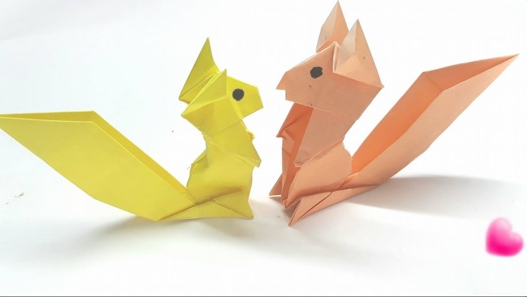 Origami Tutorial- Easy Origami Tutorial - How to make an origami squirrel