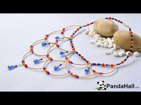 Pandahall Tutorial   How to Make Vintage Style Necklaces with Glass Beads and Seed Beads