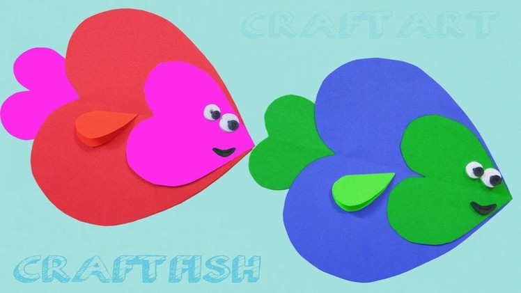 Paper Crafts for Kids  How to make Heart Shaped Fish ???? | Paper Quilling Art |