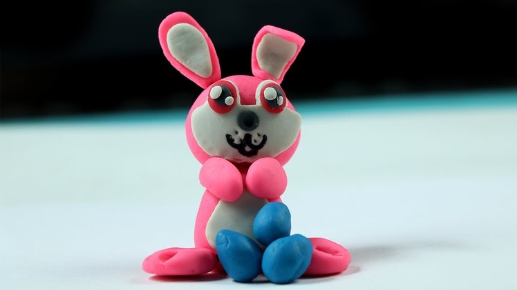 Play Doh: How to Make Cute Easter Bunny, Easy Clay Modelling