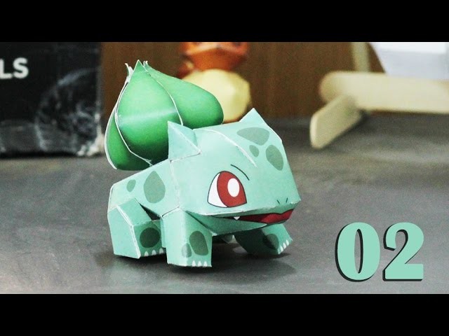 Pokemon - How to make papercraft Bulbasaur - part 2