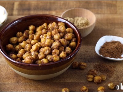 Snack Recipes - How to Make Indian Spiced Roasted Chickpeas