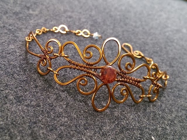 Wire bracelet - How to make wire jewelery 224