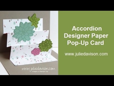 Accordion Designer Paper Pop-Up Card