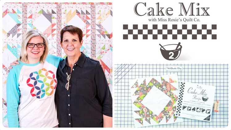 Cake Mix Recipe #2: Triangle Paper for Layer Cakes by Miss Rosie’s Quilt Co. of Moda Fabrics: