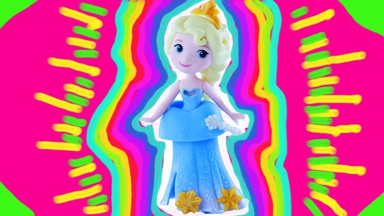 Disney Frozen Princess Elsa Statue Painting DIY with Olaf, Anna & Kristoff. Toy fun! Learn Colors.