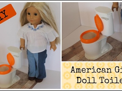 DIY American Girl Doll Toilet - for American Girl Julie’s Bathroom