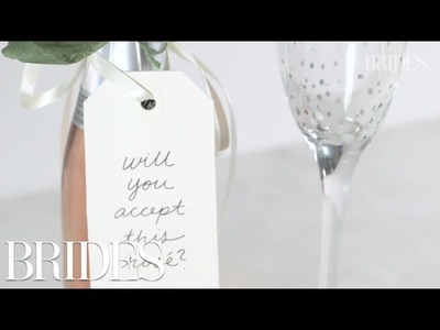 DIY Bridesmaid Proposal: Will You Accept This Rosé? | Brides