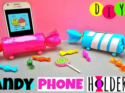 DIY Candy Phone Holder (from toilet paper rolls) - Easy & Cheap Ideas