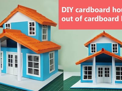 DIY cardboard house out of cardboard boxes- Step by step instructions.