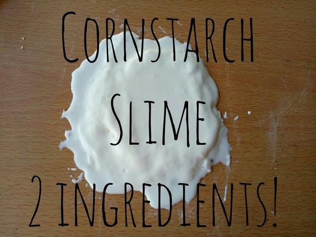 DIY Cornstarch Slime.Oobleck Two Ingredients!! TeddyStuff!