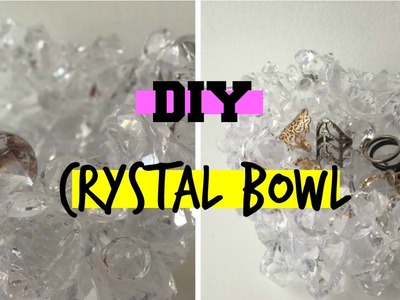 DIY Crystal Bowl | Aesthetic Room Decor | Dollar Store Crafts