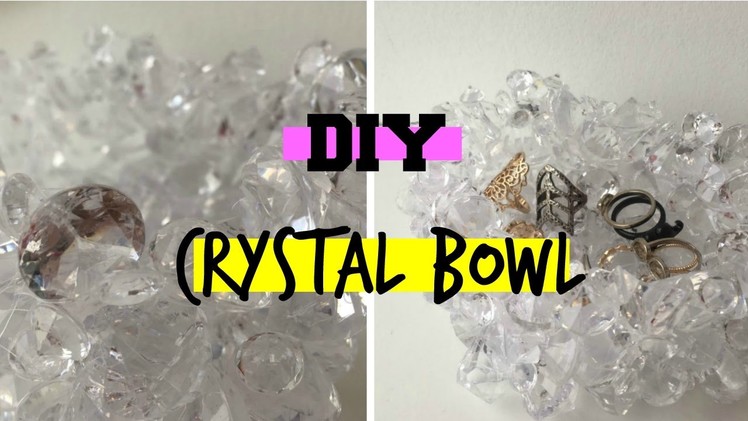 DIY Crystal Bowl | Aesthetic Room Decor | Dollar Store Crafts