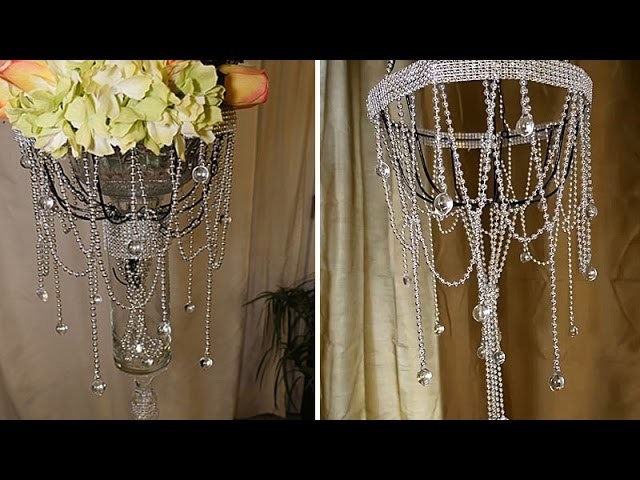 DIY | Dollar Tree Chandelier and Wedding Decorations