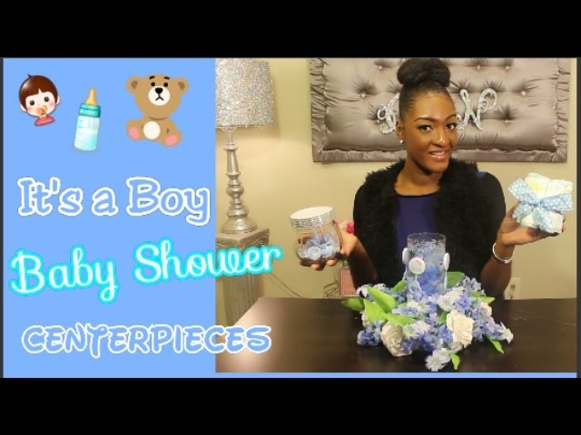DIY Dollar Tree: It's A Boy ???????? Baby Shower Centerpieces | Diaper Cake | Floral Centerpiece