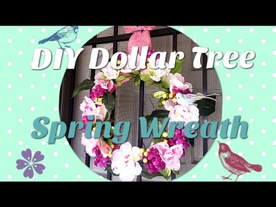 DIY Dollar Tree Spring Wreath