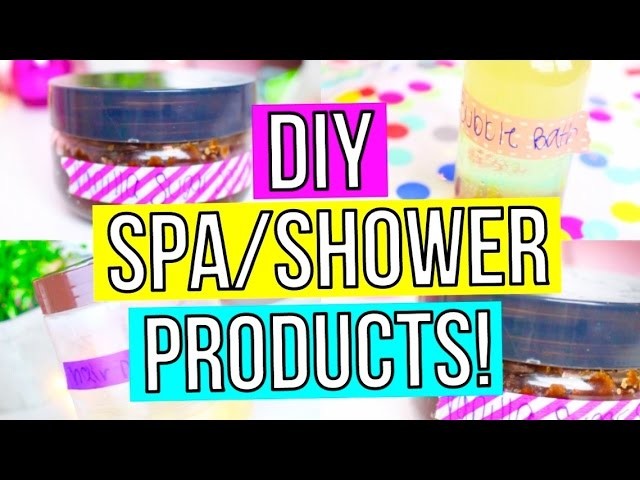 DIY EASY SPA.SHOWER PRODUCTS! Bubble Bath, Body Scrub & More!