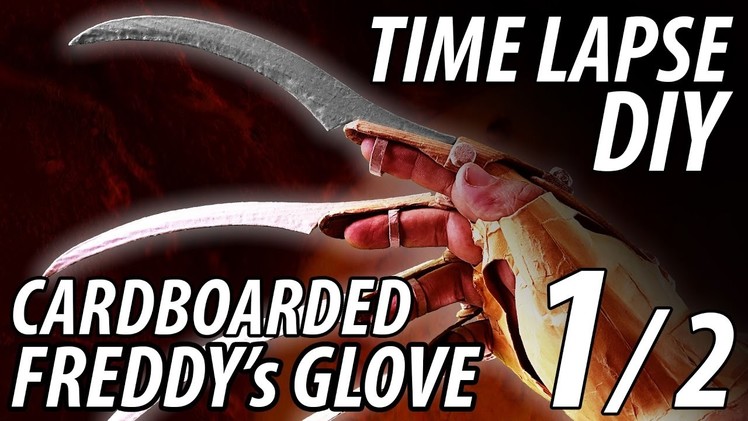 DIY Freddy's Glove 1.2 "INSANE" build made from Cardboard Time Lapse