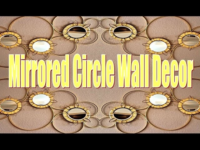 DIY How to Make Mirrored Circle Wall Decor (Pottery Barn Inspired)