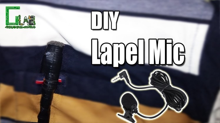 DIY Lapel Mic | Make Your Own Collar Microphone under $1