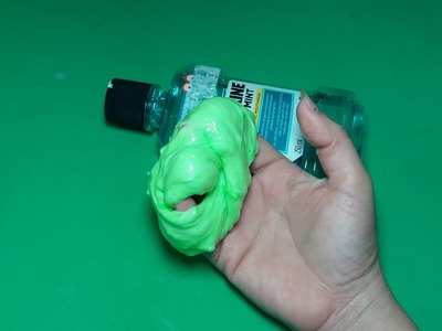 DIY Listerine  mouthwash Slime !! How to Slime Listerine  mouthwash and Rice Not Borax!