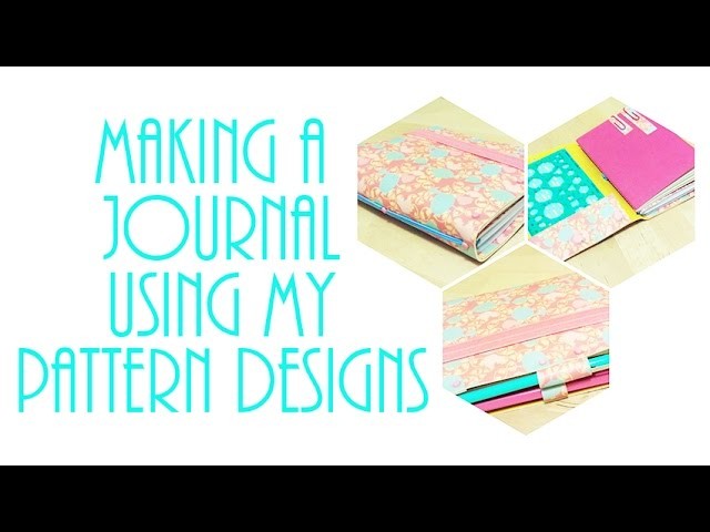 DIY Midori-style journal using my pattern designs!