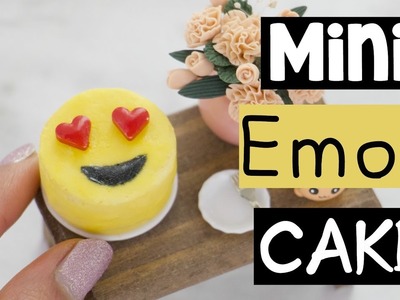 DIY MINI EMOJI CAKE - World's Smallest Cake!