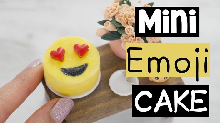 DIY MINI EMOJI CAKE - World's Smallest Cake!