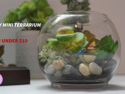 DIY Mini Faux Terrarium for Under $10!
