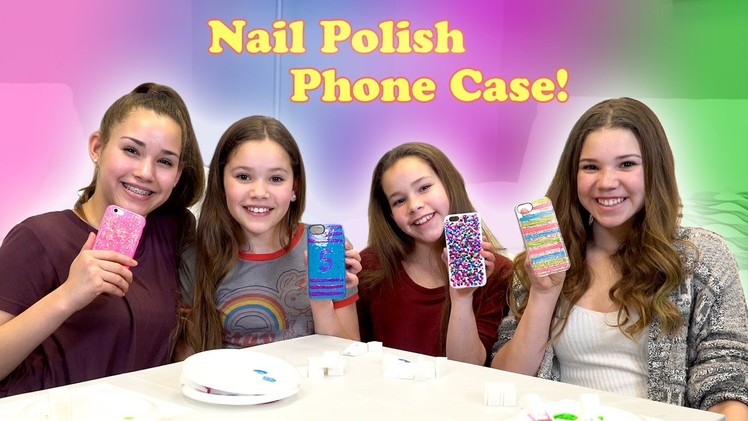 DIY Nail Polish Phone Case! (Haschak Sisters)