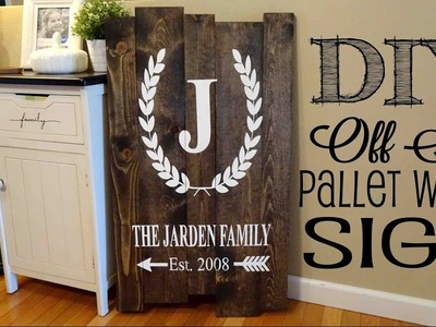 *DIY* Pallet  Sign | Off Set Planks