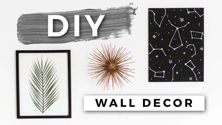 DIY Tumblr Room Decor! Minimal Wall Art! (Dollar Store DIYs)