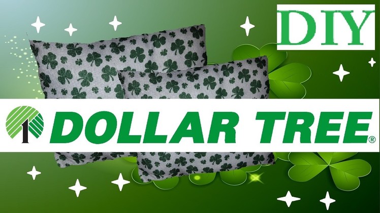 Dollar Tree St Patrick's Day Pillow DIY 2017