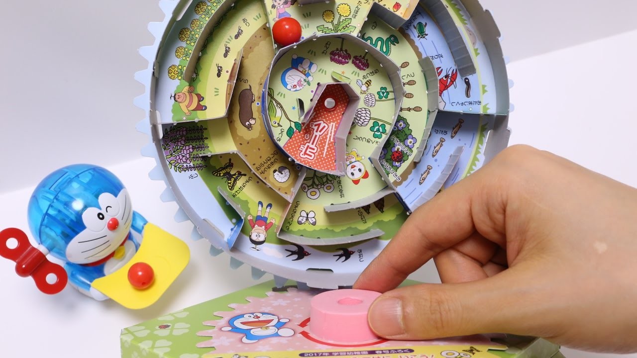 Doraemon DIY Paper Craft Rotating Maze