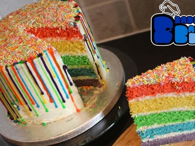 Double Rainbow Drip Cake | LGBT History Month Special