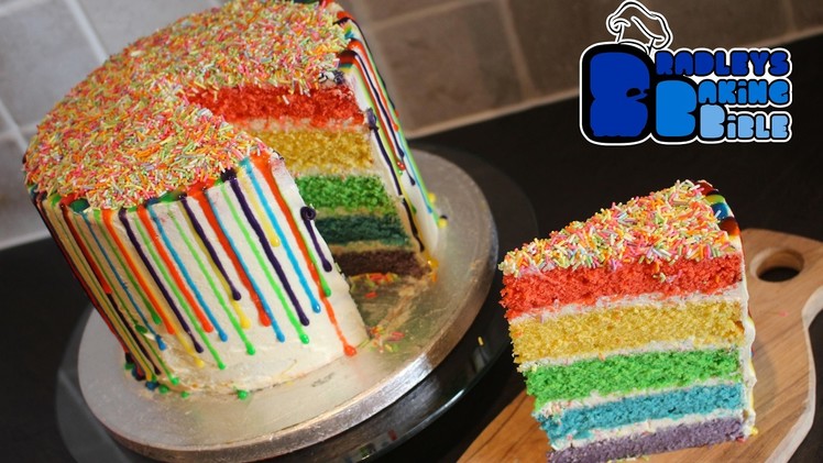 Double Rainbow Drip Cake | LGBT History Month Special