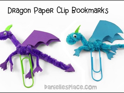 Dragon Paper Clip Bookmark Craft