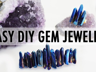 Easy DIY Gem Jewelry Accessories