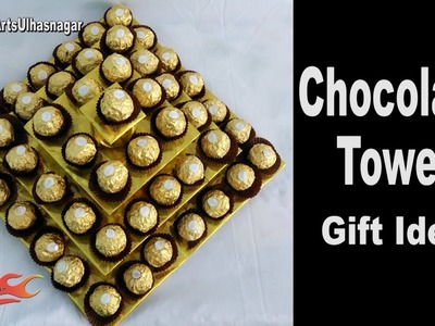 How to make a chocolatesTower | Ferrero Rocher Candy stand | festival Gift Idea | JK Arts 1187